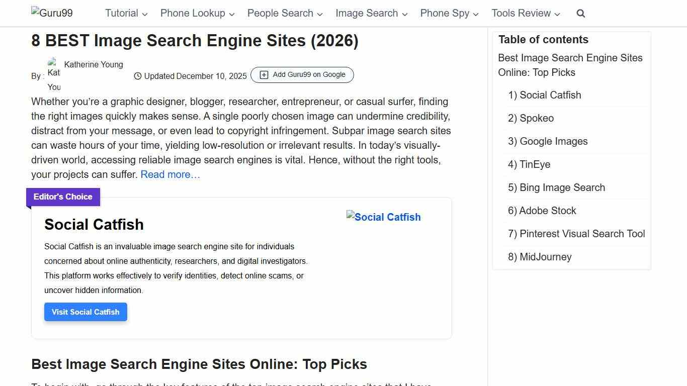 8 BEST Image Search Engine Sites (2026)